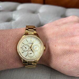 Citizen Gold-Tone Women's Watch with Crystal Accents